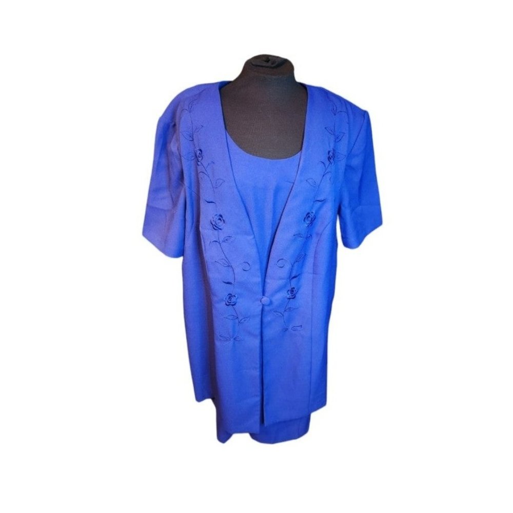 Lisa Jo Womens Royal Blue Dress Size 20W